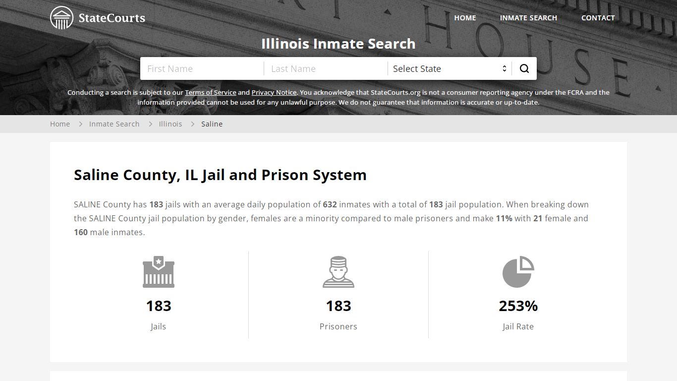 Saline County, IL Inmate Search - StateCourts